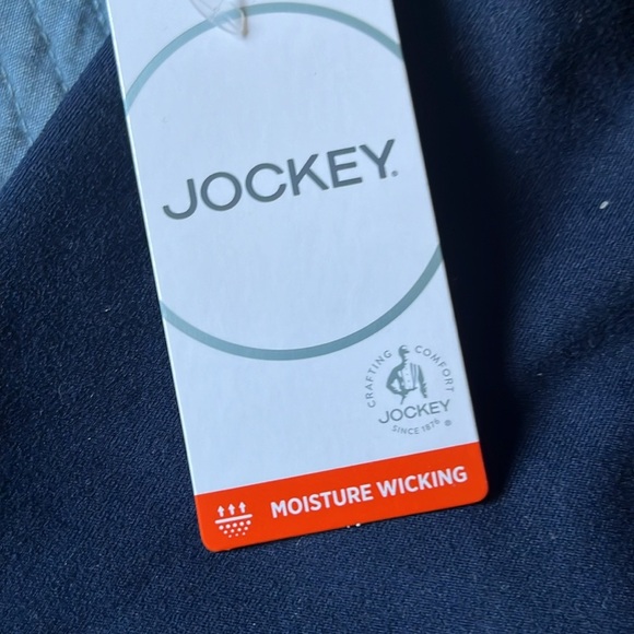 JOCKEY 2 pack poly bike short 7” deep black/neo navy size small - Picture 3 of 7